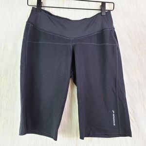 Brooks Black Long Running Shorts Flower Small